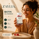 ZAYLIA Biotin Gummies — Cheveux, peau & ongles